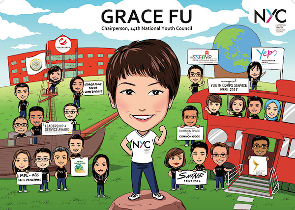 singapore caricature